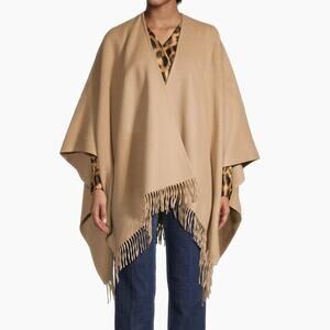 Vince  Double-Face Wool-Cashmere Cape One Size